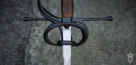 Black Swept Hilt Rapier Sword