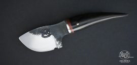 Buffalo Horn Papoose Neck Knife