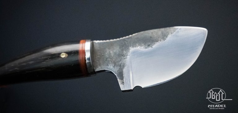 Buffalo Horn Papoose Neck Knife