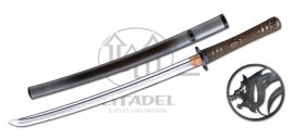 Wolf Wakizashi Blade with Traditional Mounting.