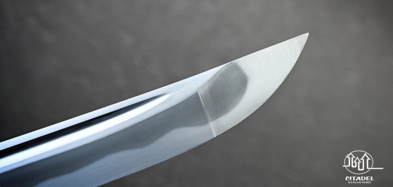 Wolf Wakizashi Blade with Traditional Mounting.