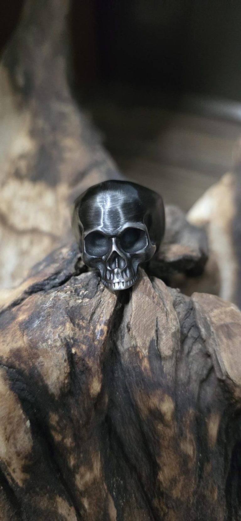 Half Skull Metal Ring