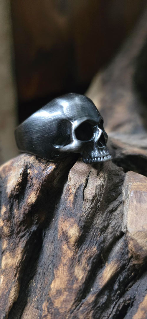 Half Skull Metal Ring
