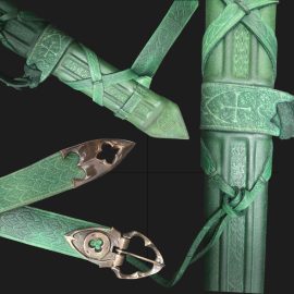 Embossed Leather Scabbard