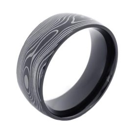 Damascus Steel Pattern Ring